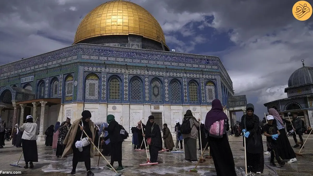 (ویدئو) آذین بندی رمضانی بیت المقدس با وجود ترس از تنش