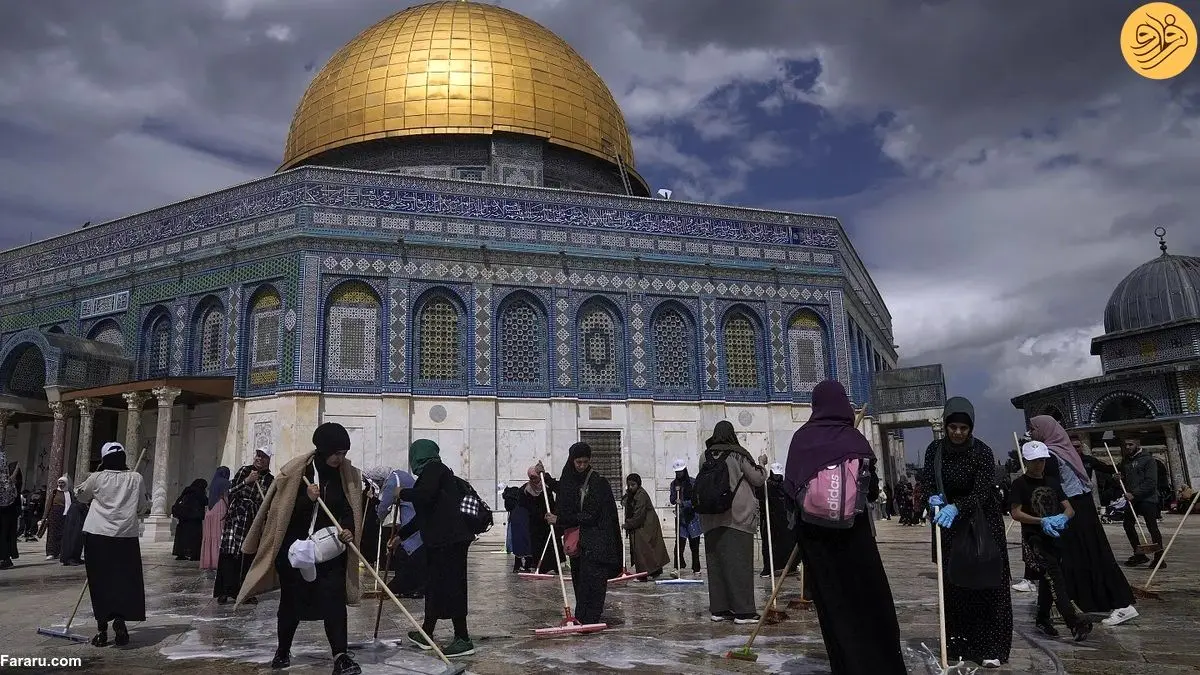 (ویدئو) آذین بندی رمضانی بیت المقدس با وجود ترس از تنش