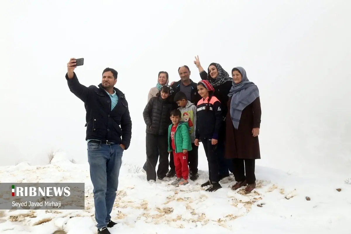 (تصاویر) بارش برف بهاری در ارتفاعات گلستان