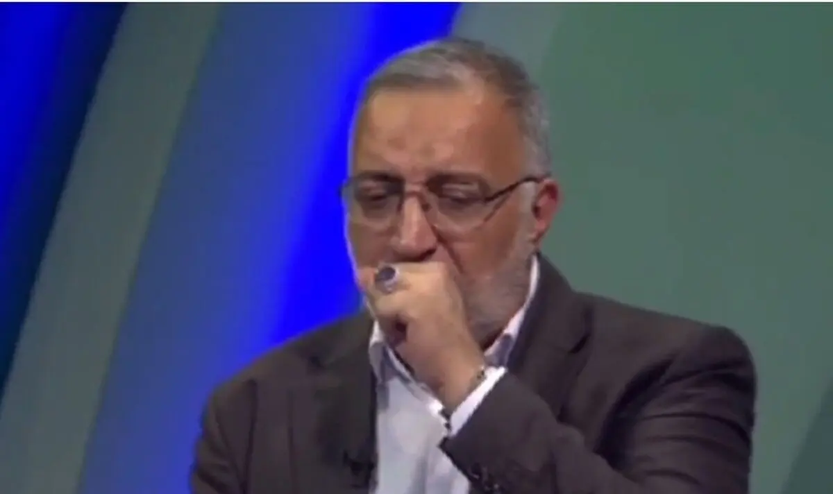 (ویدئو) وقتی سرفه‌های زاکانی در پخش زنده دردسر ساز می‌شود!