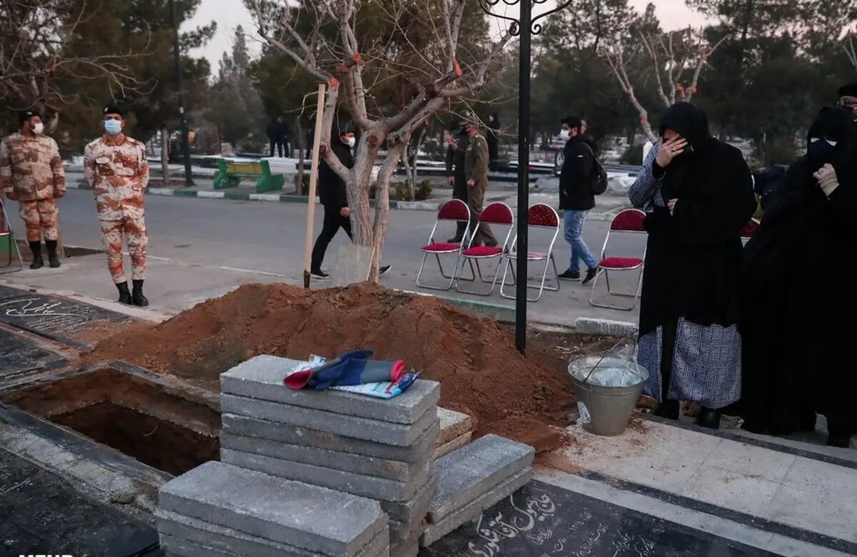 برادر میرحسین موسوی به خاک سپرده شد