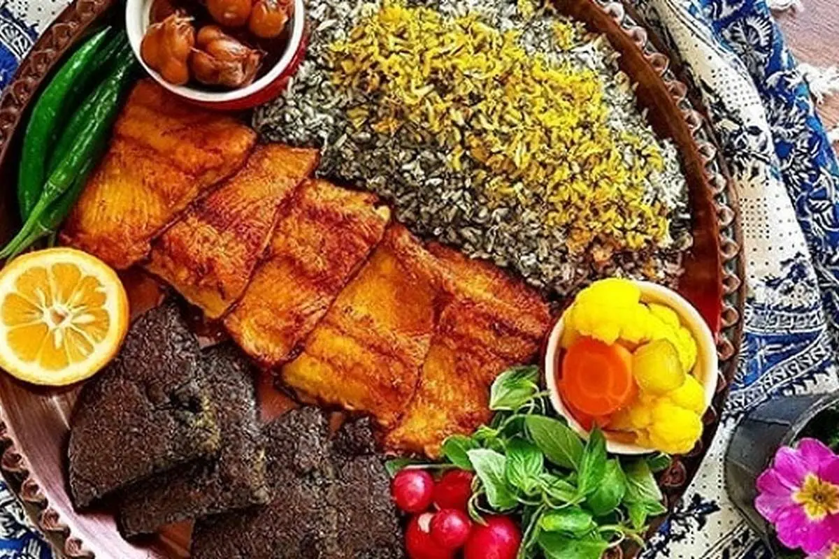 طرز تهیه سبزیپلو با ماهی رستورانی برای شب عید