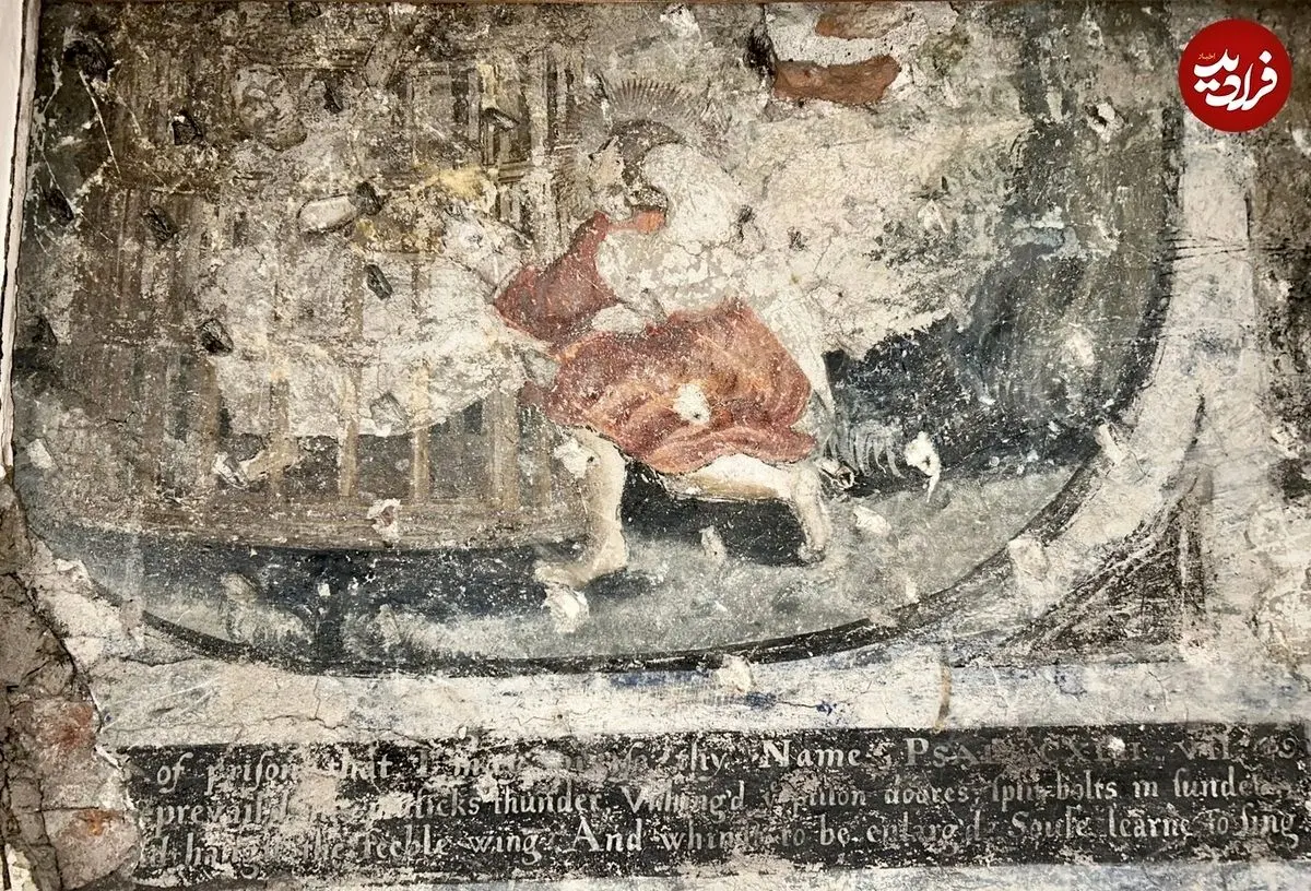 (عکس) نقاشی‌های ۴۰۰ ساله‌ای که روی دیوار آشپزخانه پیدا شدند!