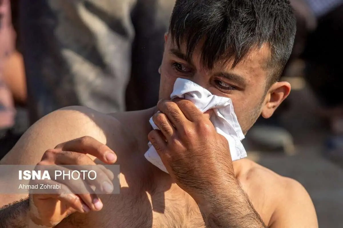 (تصاویر) مسابقات کشتی سنتی افغانستانیها در قم