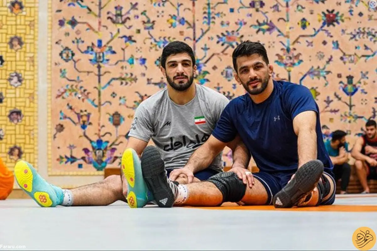 (عکس) بگو بخند دو کشتی‌گیر تیم ملی بعد از درگیری جنجالی