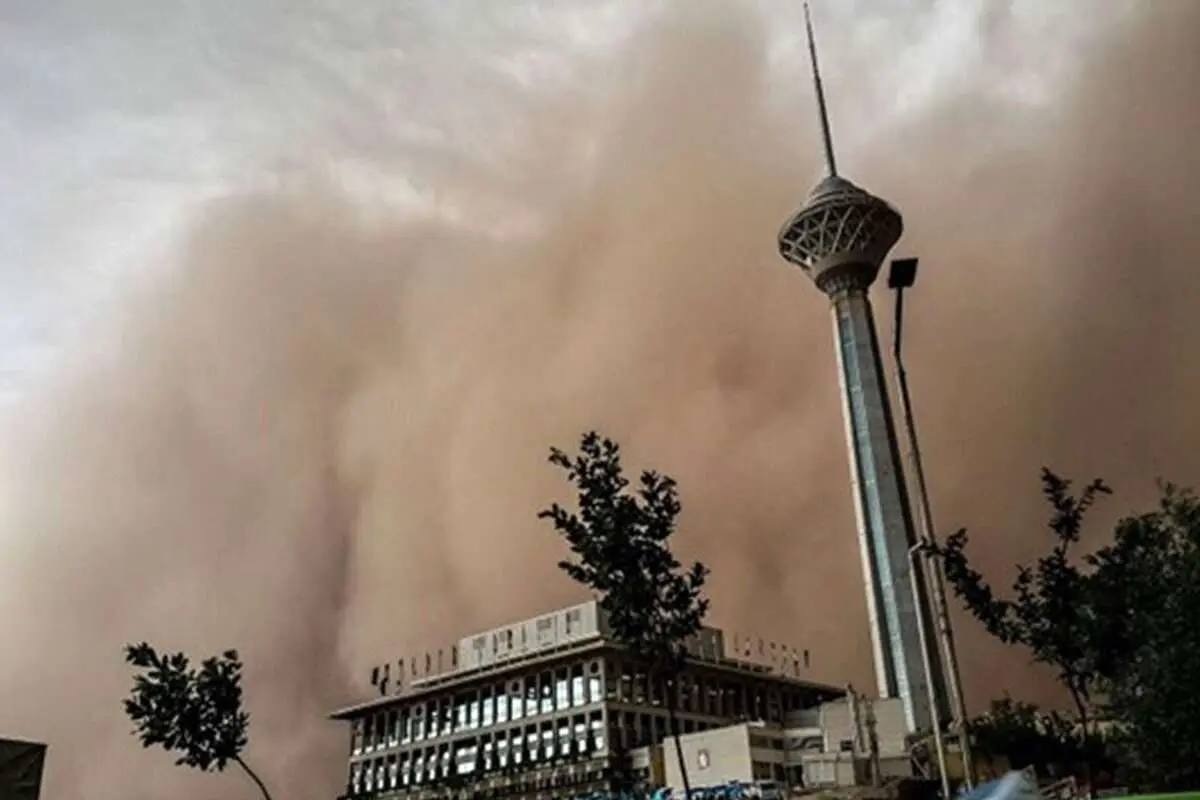 خیزش گردوخاک در غرب و جنوب تهران از فردا ۱۷ فروردین