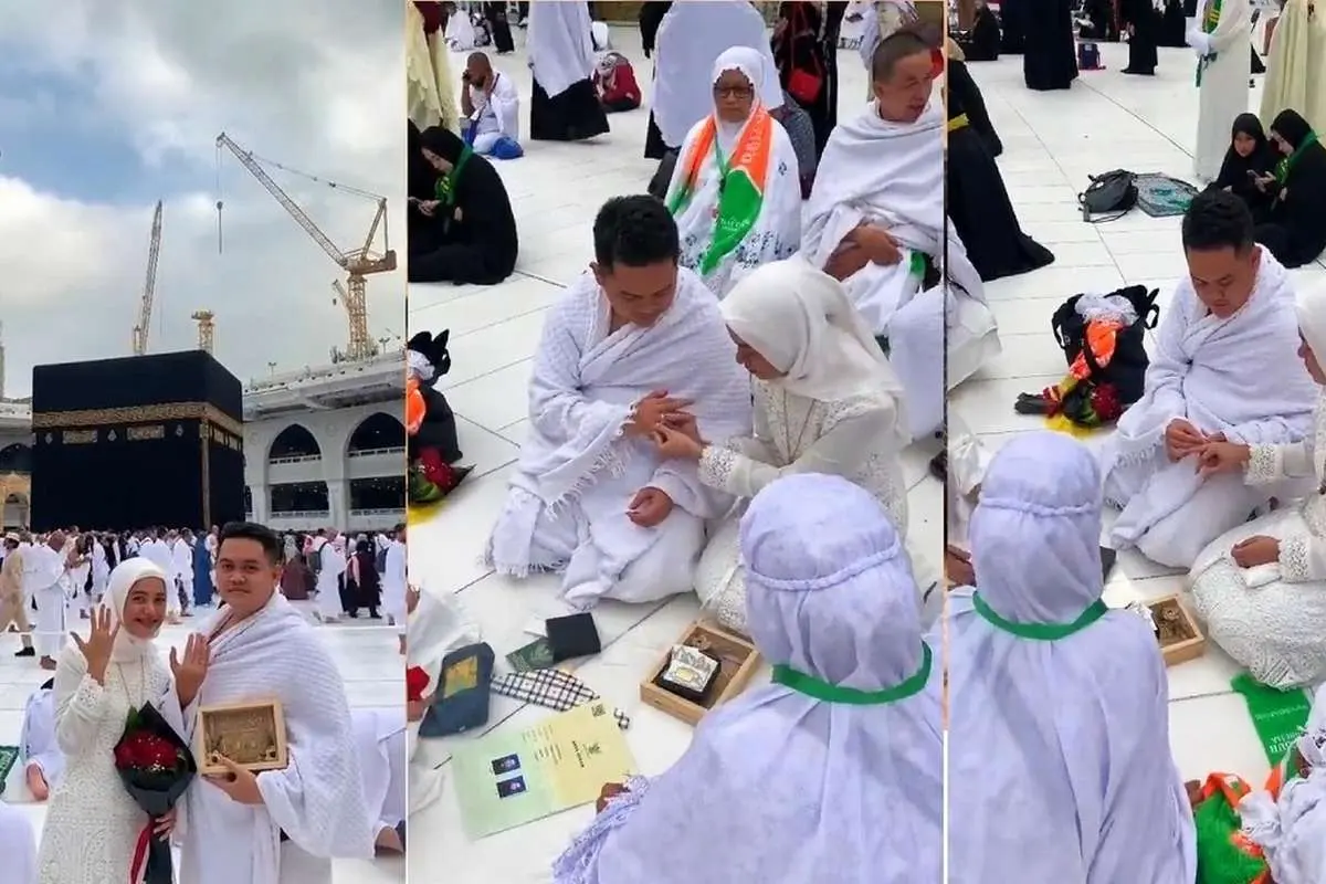 (ویدئو) جشن ازدواج در خانه خدا