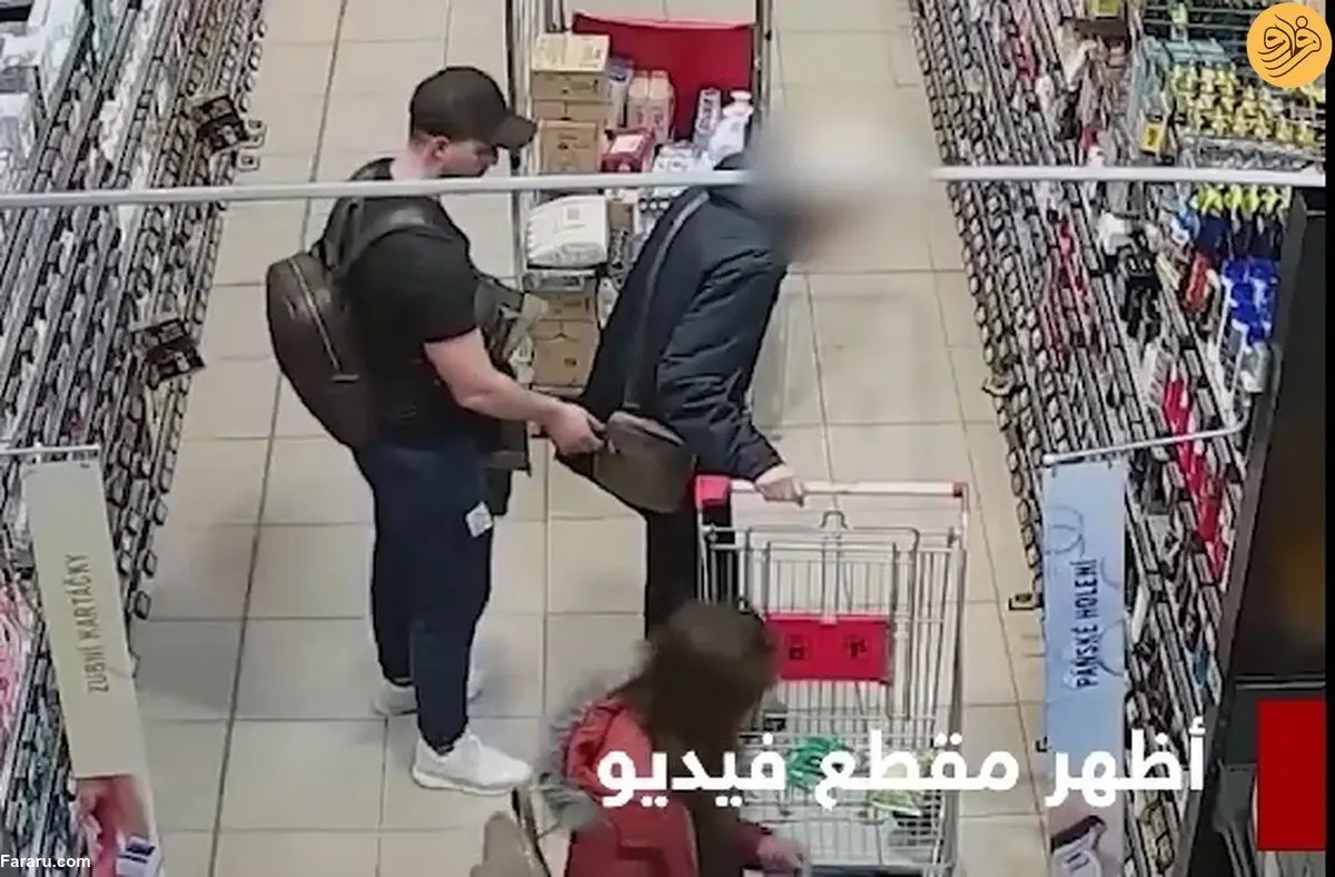 (ویدئو) سرقت از پیرزن توسط یک زن و شوهر