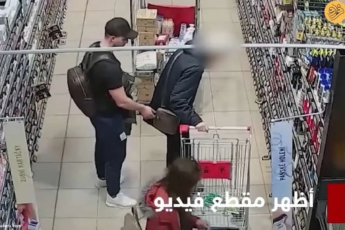 (ویدئو) سرقت از پیرزن توسط یک زن و شوهر