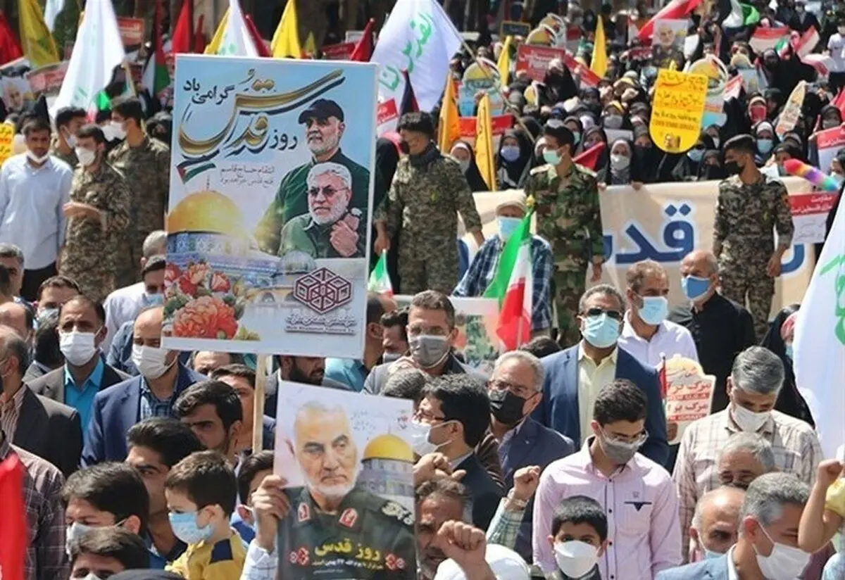 مسیر‌های ده‌گانه راهپیمایی روز قدس در تهران