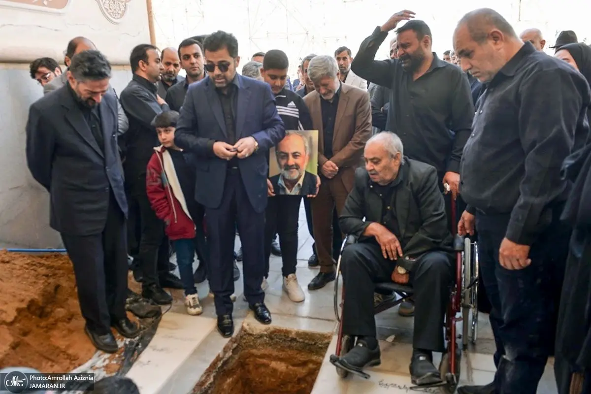 (تصاویر) خاکسپاری دکتر عماد افروغ