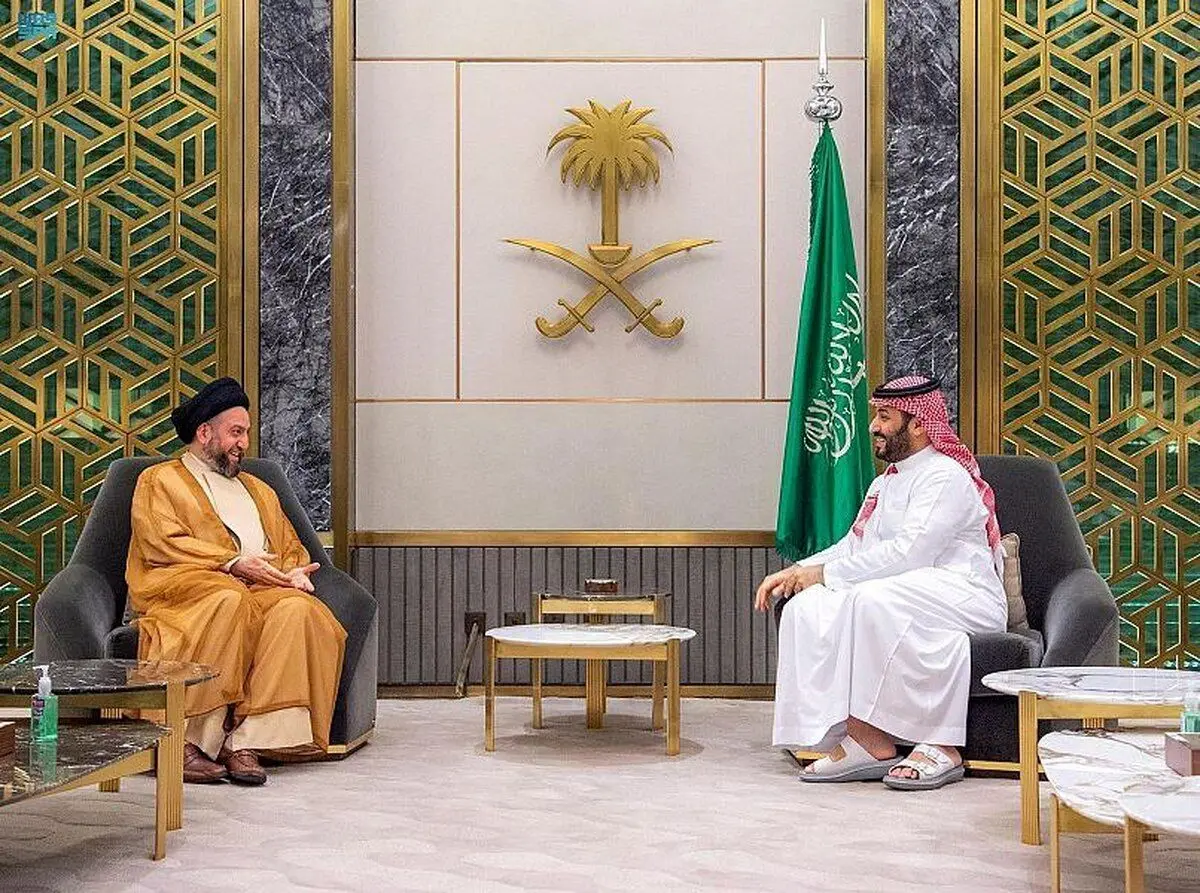 دیدار سیدعمار الحکیم و بن‌سلمان در جده