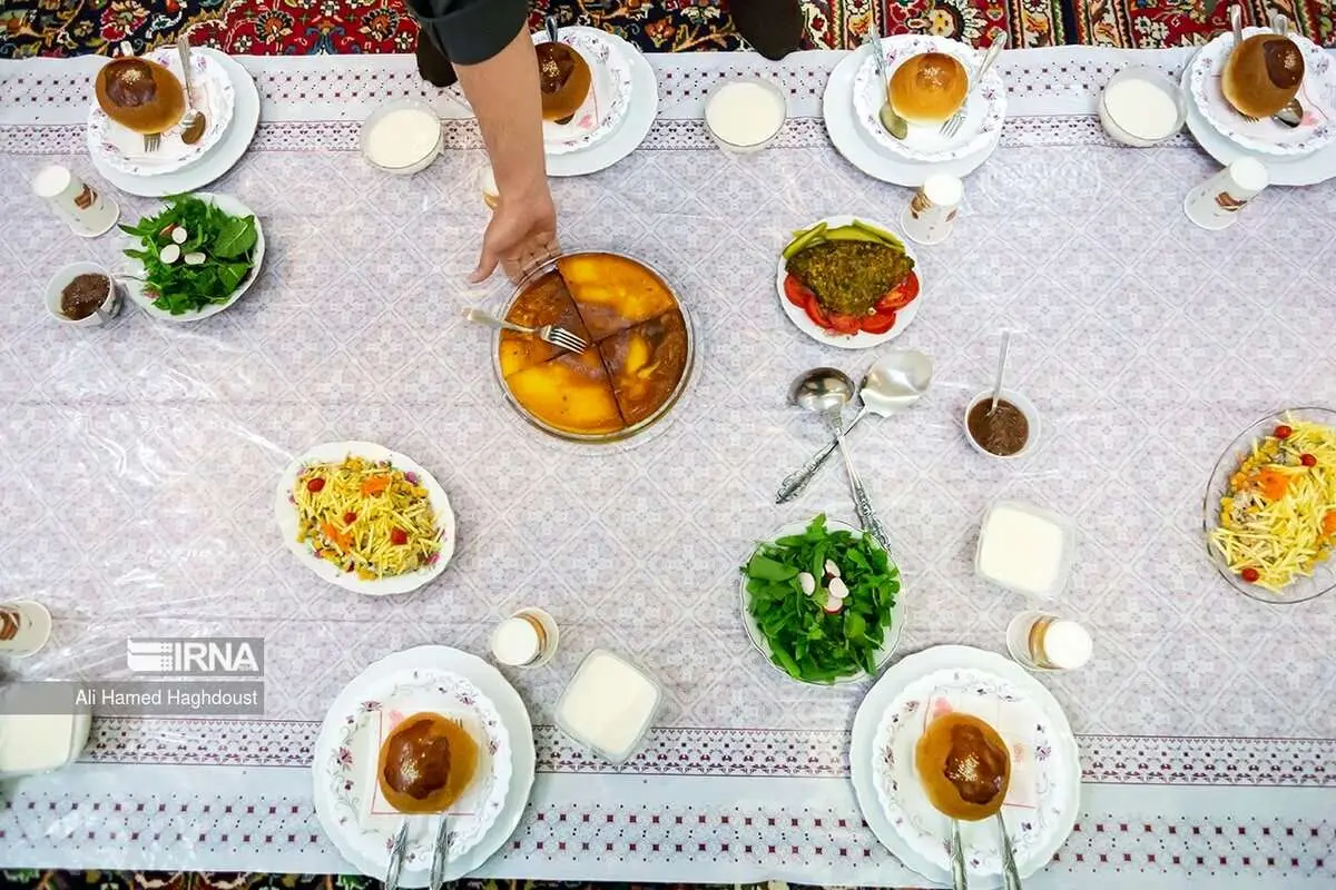 (تصاویر) سفرههای سنتی افطار