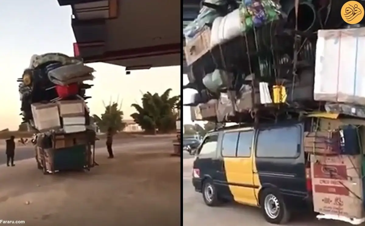 (ویدئو) اسباب کشی با خودروی ون!