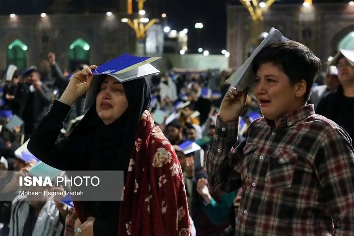 (تصاویر) لیالی قدر؛ مراسم احیای شب نوزدهم در حرم مطهر رضوی