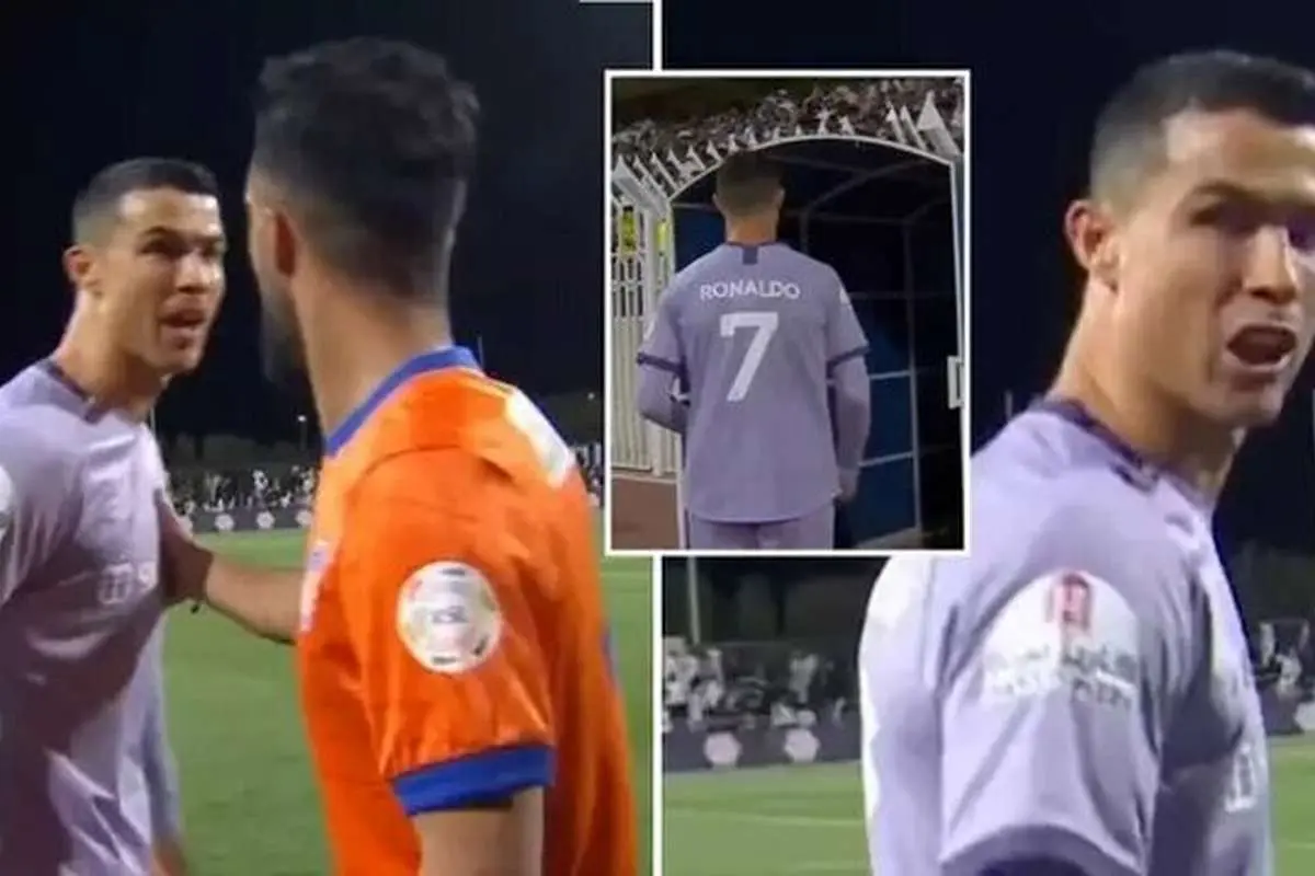 (ویدیو)  جنجال کریستیانو رونالدو در عربستان