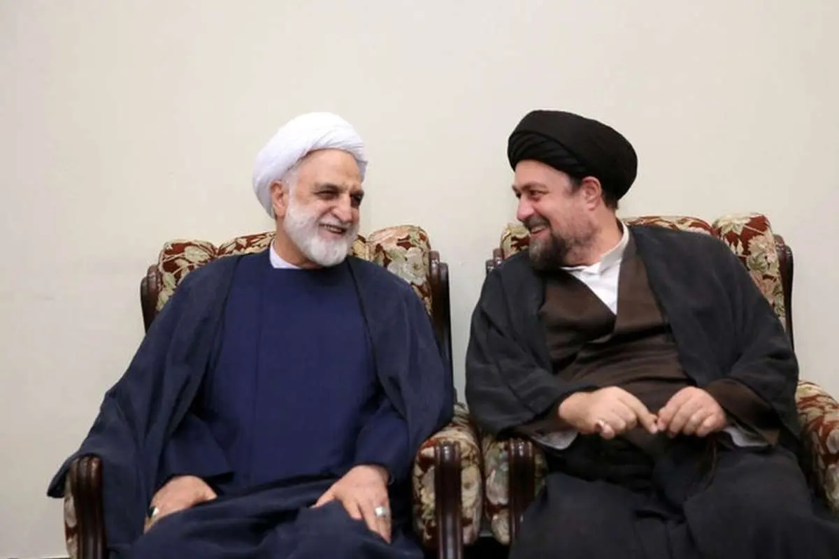 عکس متفاوت از اژهای و سیدحسن خمینی در «شب قدر»