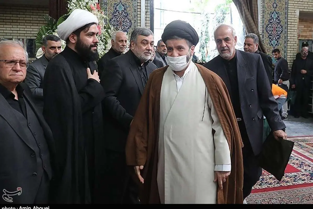 (تصاویر) ترحیم مادر سردار اشتری؛ از مسعود خامنه‌ای تا طائب