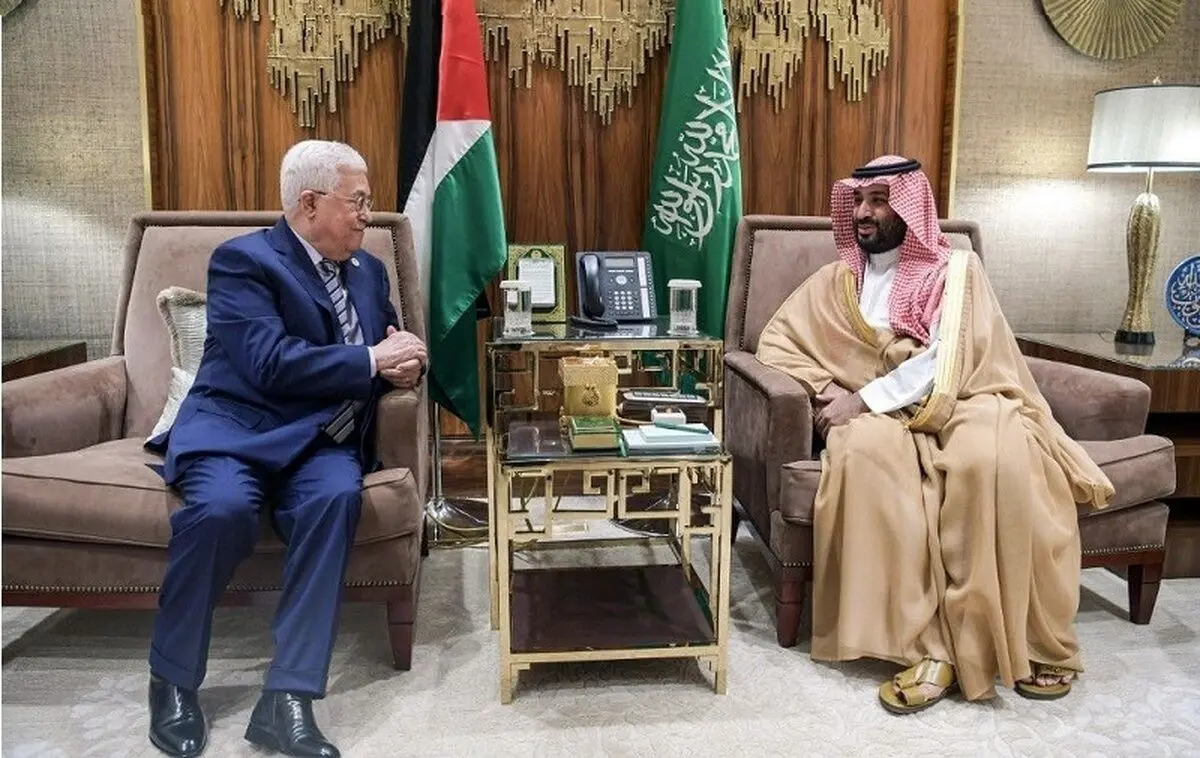 (ویدئو) ولیعهد عربستان با محمود عباس دیدار کرد