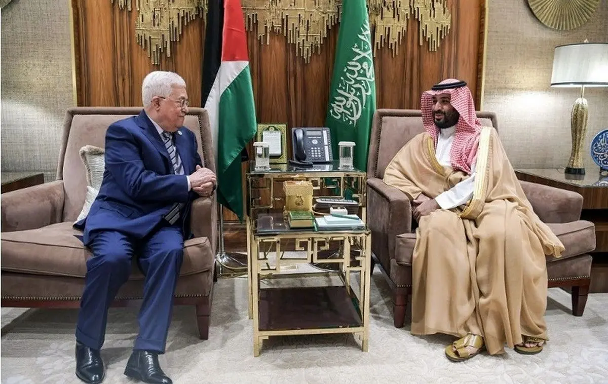 (ویدئو) ولیعهد عربستان با محمود عباس دیدار کرد