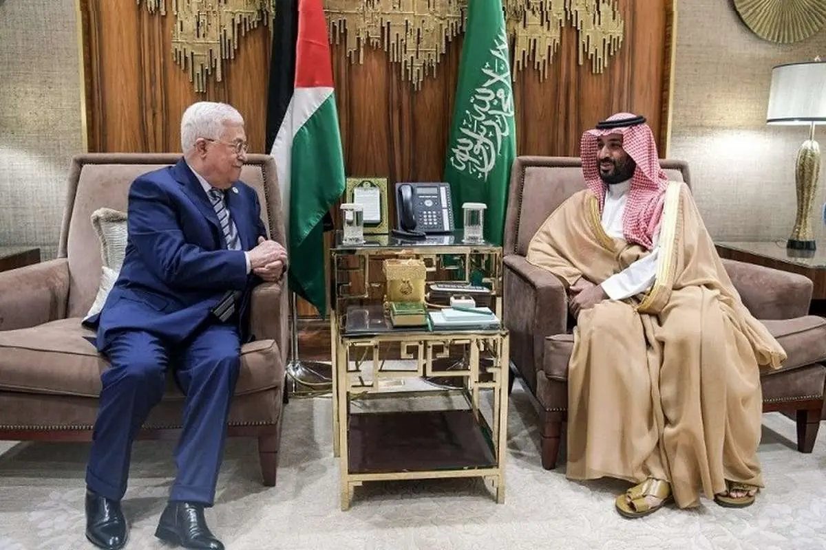 (ویدئو) ولیعهد عربستان با محمود عباس دیدار کرد