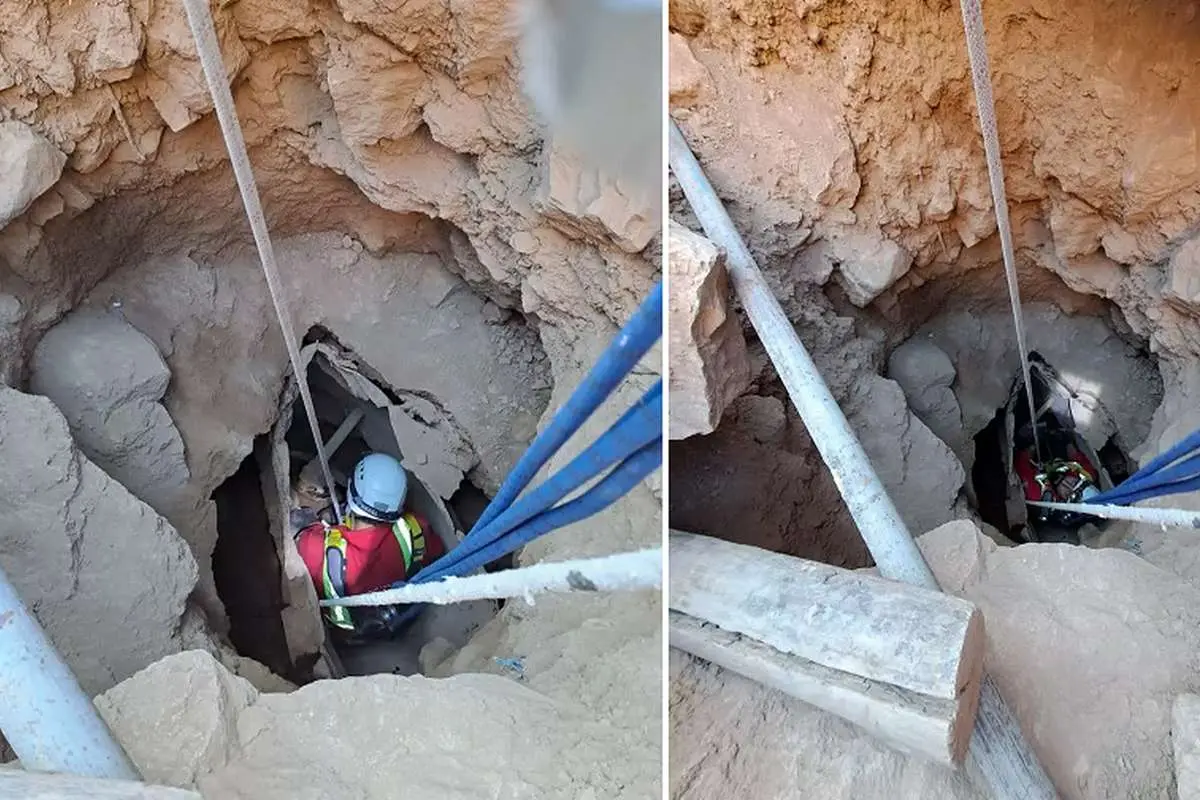 معجزه برای مرد ۵۰ ساله در عمق چاه