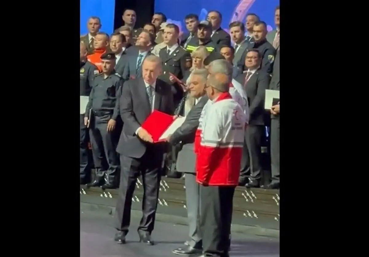 (ویدئو) تقدیر و تشکر ویژه اردوغان از هلال احمر ایران