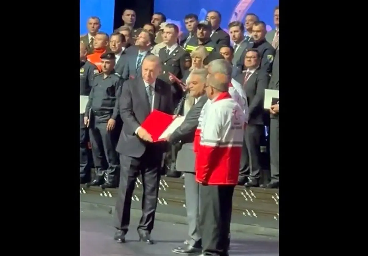 (ویدئو) تقدیر و تشکر ویژه اردوغان از هلال احمر ایران