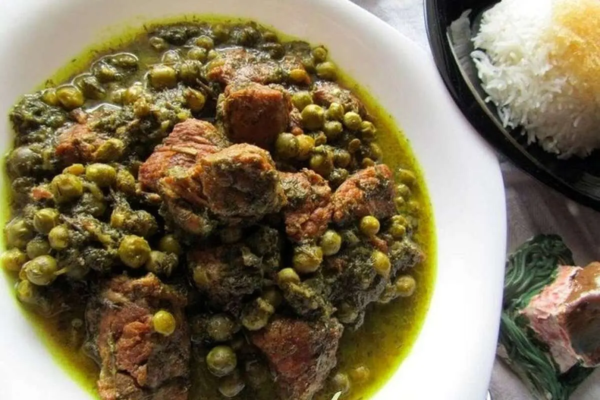 طرز تهیه خورش نخود سبز