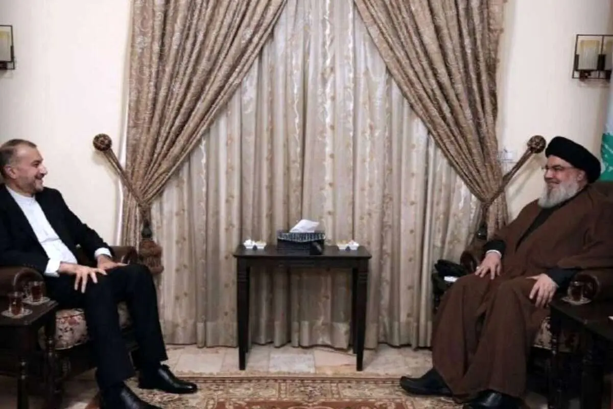 امیرعبداللهیان با سید حسن نصرالله دیدار کرد