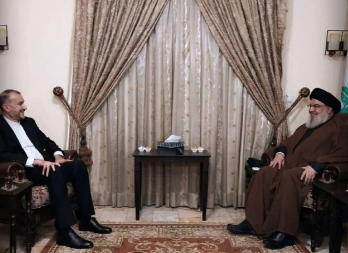 امیرعبداللهیان با سید حسن نصرالله دیدار کرد