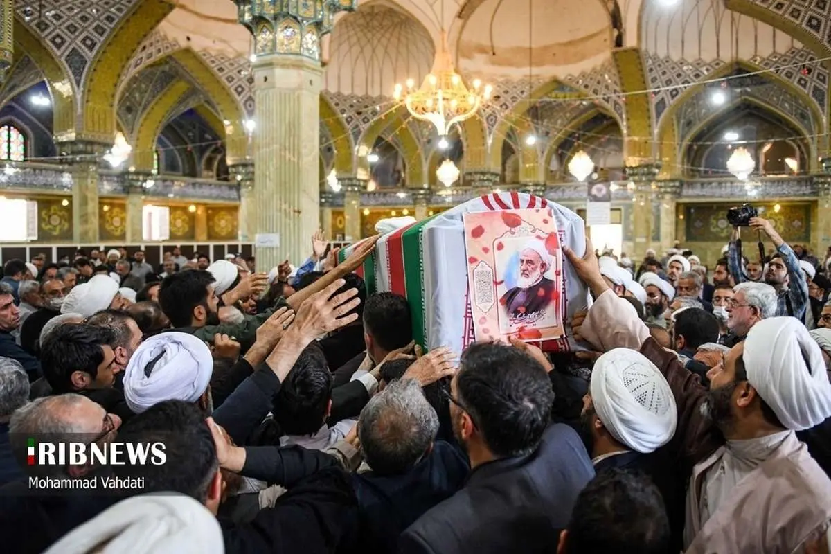 (تصاویر) تشییع پیکر آیتالله سلیمانی در قم