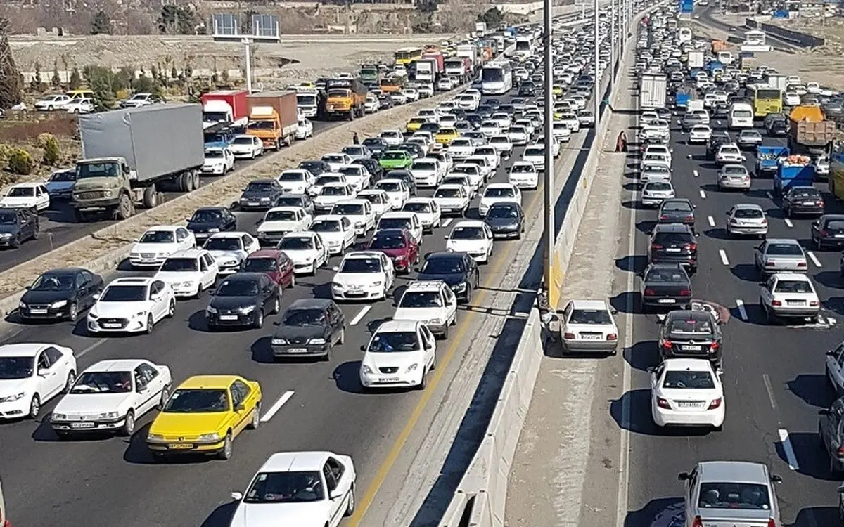ترافیک سنگین در جاده‌های شمال کشور
