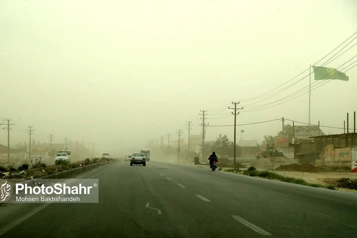 (تصاویر) گرد و خاک در مشهد