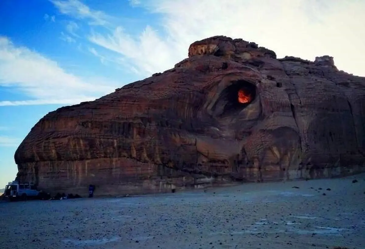 (تصویر) کوه "سر اژدها" در مصر