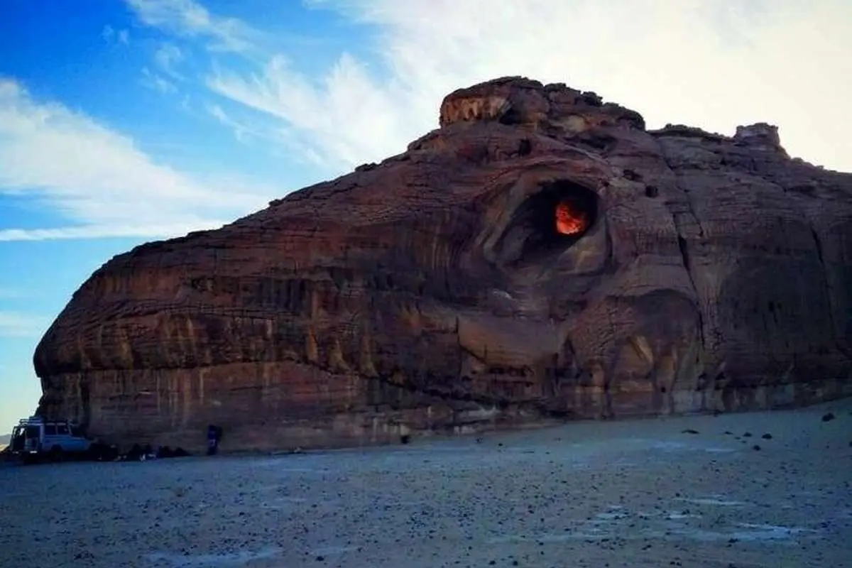 (تصویر) کوه "سر اژدها" در مصر