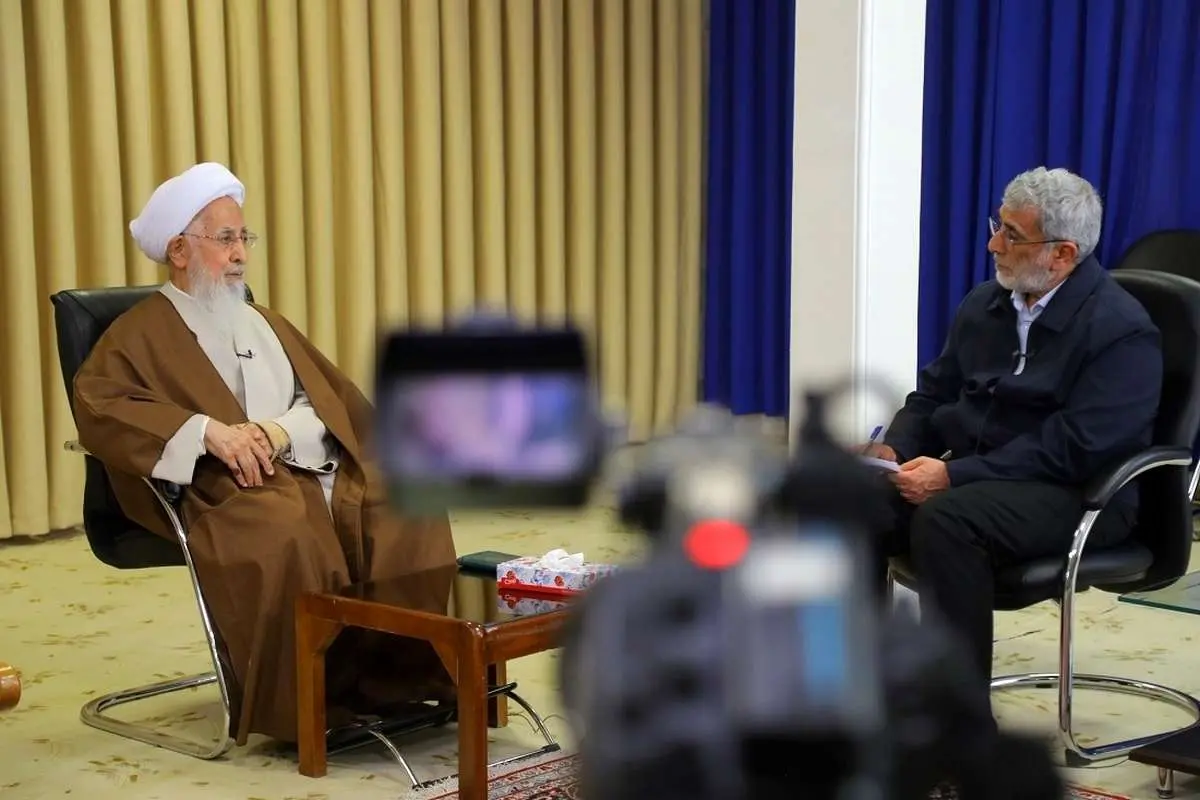 (تصاویر) دیدار سردار قاآنی با آیت الله جوادی آملی
