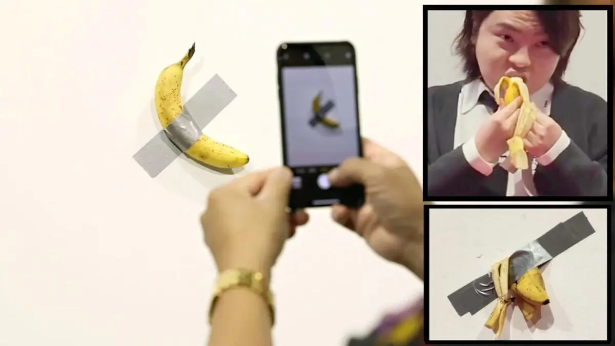 (تصاویر) دانش آموز گرسنه اثر هنری ۱۲۰ هزار دلاری یک موزه را خورد