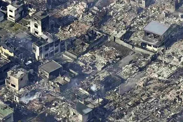 آتش‌سوزی مهیب در ژاپن؛ ۱۷۰ ساختمان در آتش سوخت