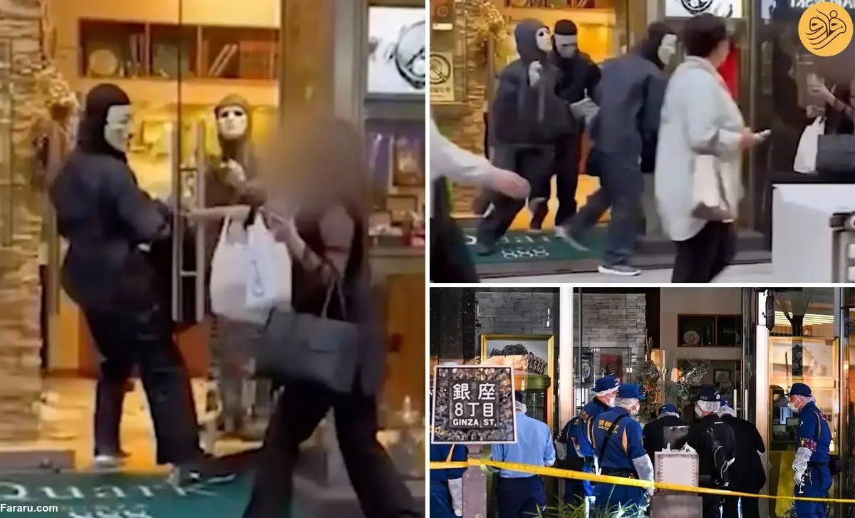 (ویدئو) نوجوانان نقابدار فروشگاه رولکس را غارت کردند
