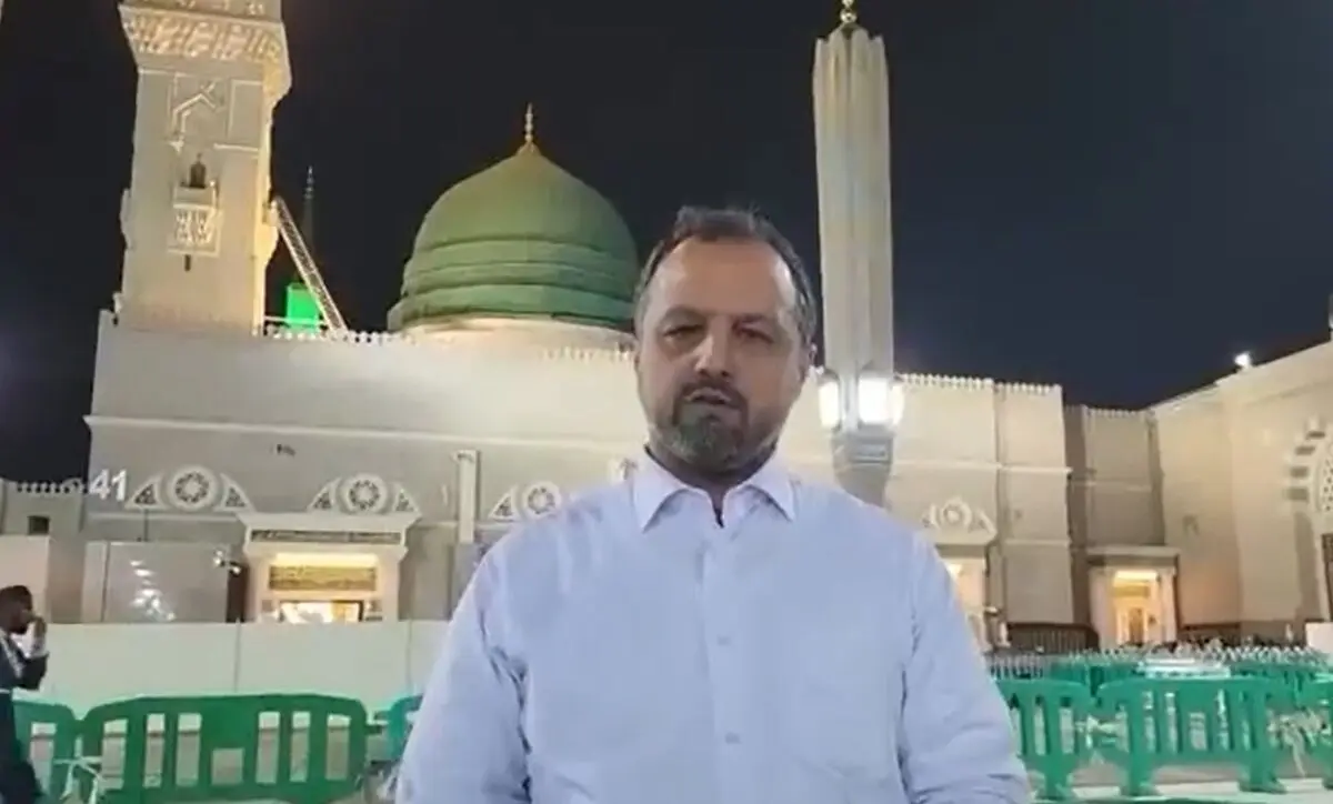 (ویدئو) پیام متفاوت وزیر اقتصاد از جوار مرقد مطهر پیامبر