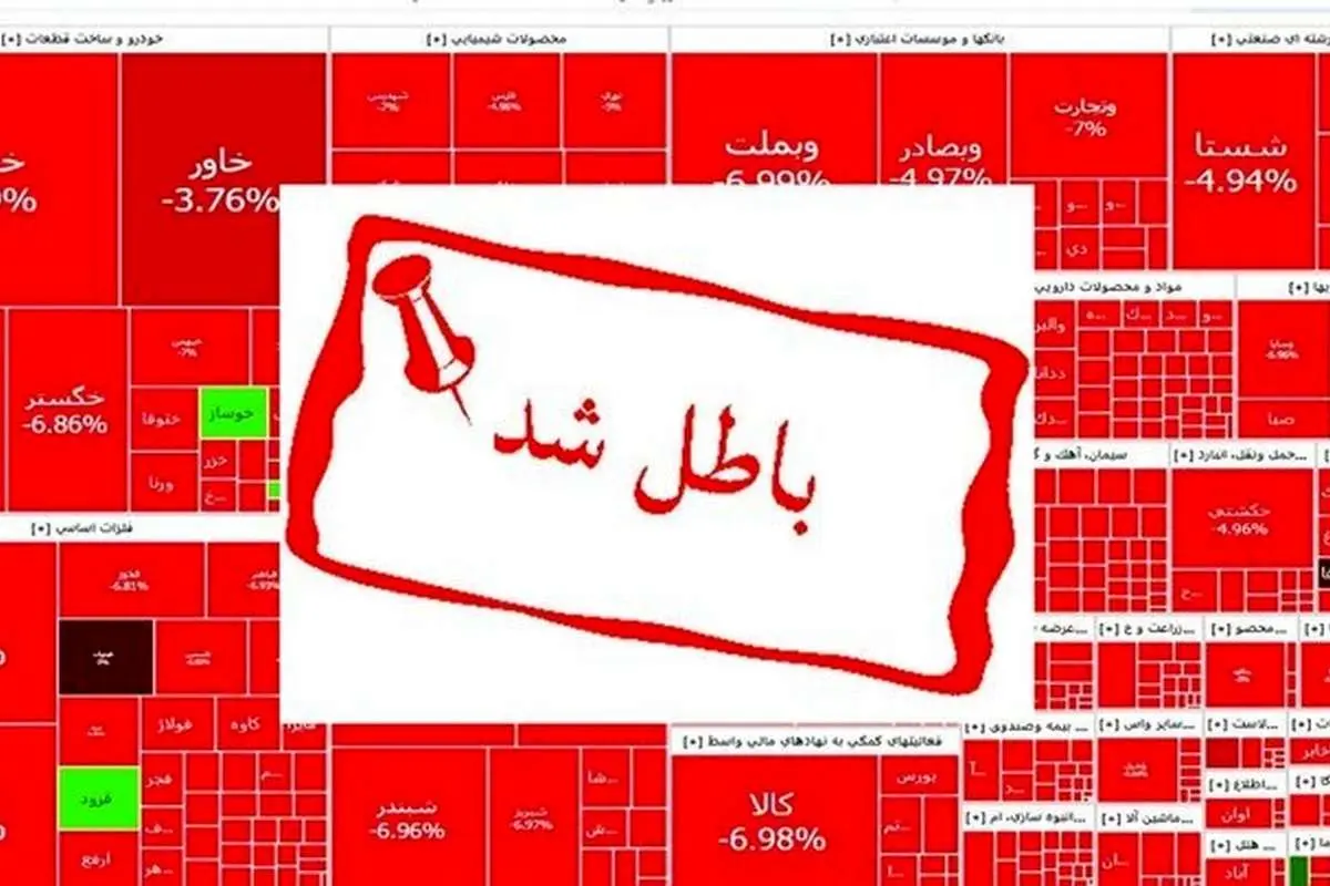 آیا معاملات امروز بورس ابطال میشود؟