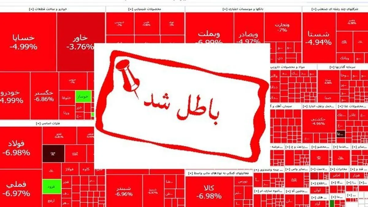 آیا معاملات امروز بورس ابطال می‌شود؟