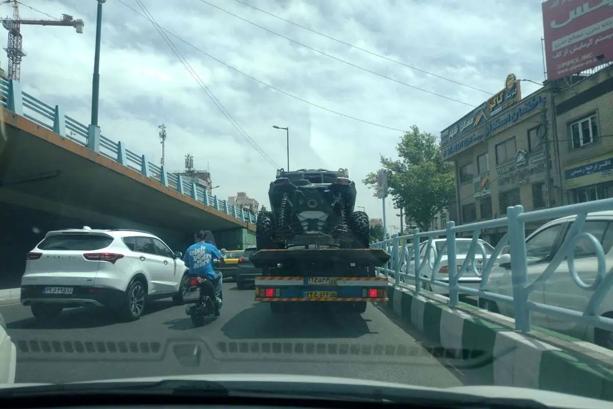 (تصویر) خودرو عجیبی در خیابانهای تهران
