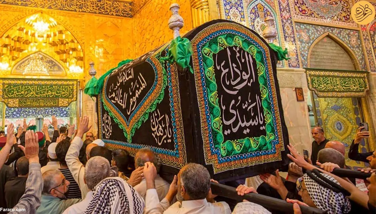 (تصاویر) تشییع نمادین پیکر امام صادق(ع)