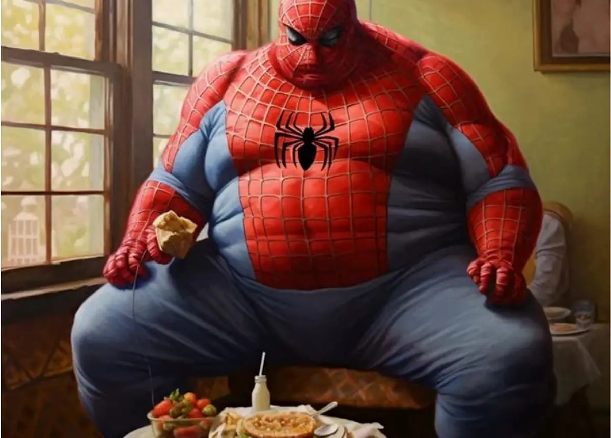 (تصاویر) قهرمانان با اضافه وزن شدید!