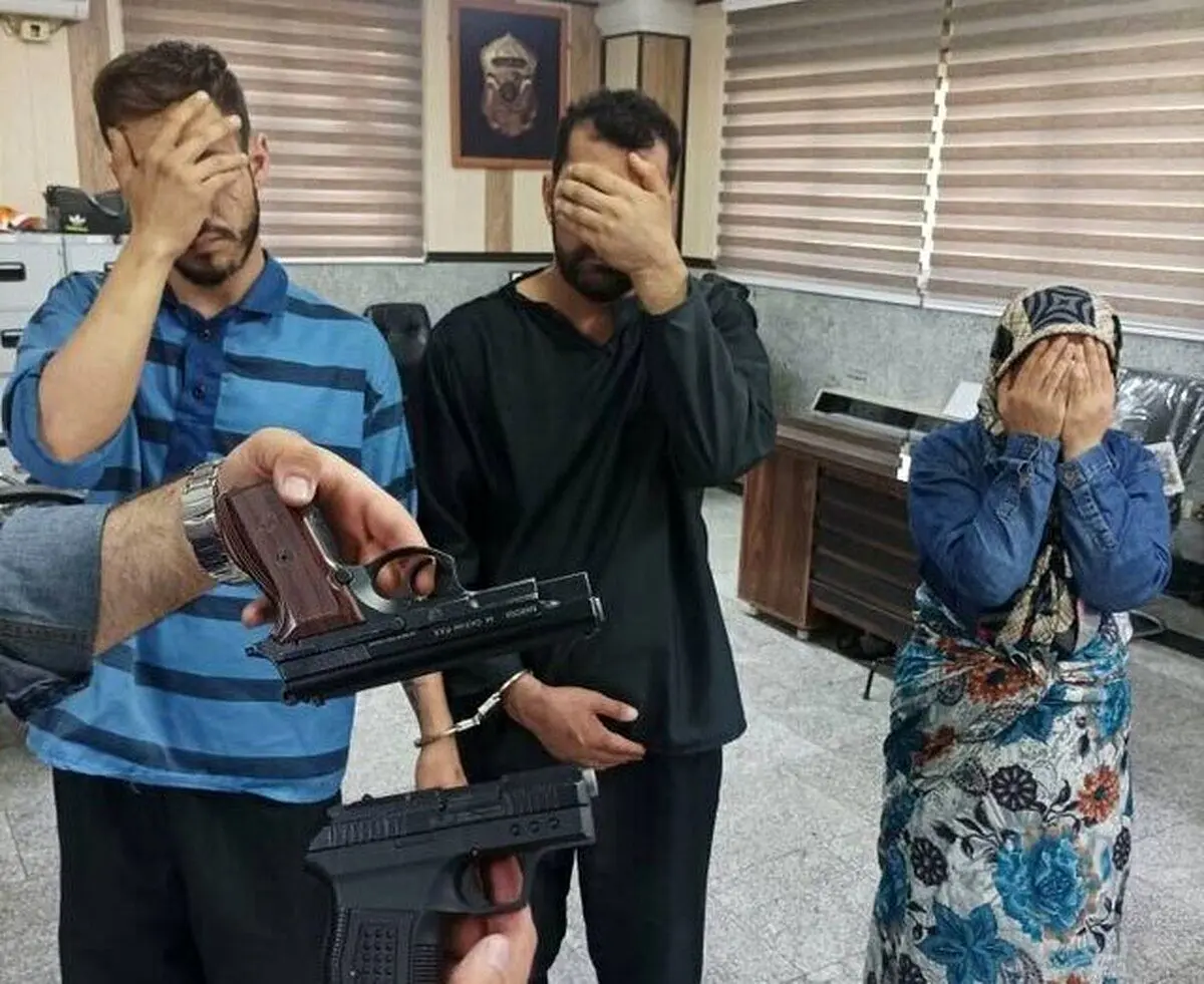 (تصویر) دستگیری سارقان مسلح پلیس‌نما