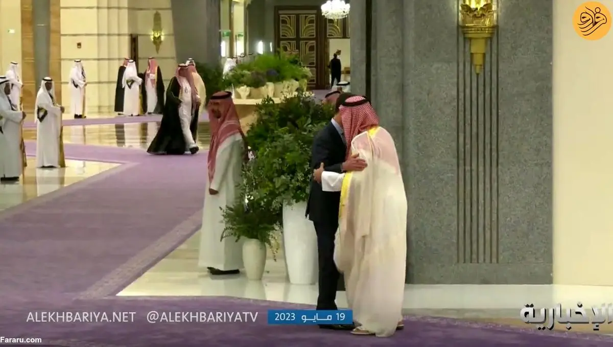 (ویدئو) استقبال گرم محمد بن سلمان از بشار اسد