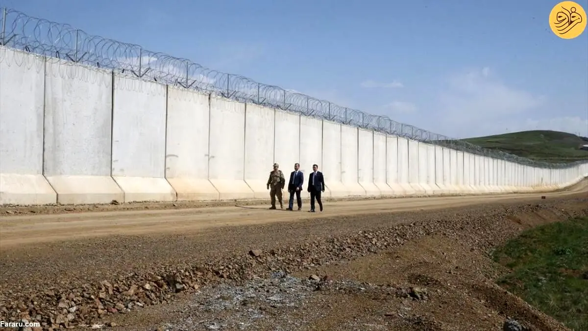 (تصاویر) دیوار مرزی ۹۶ کیلومتری ترکیه با ایران