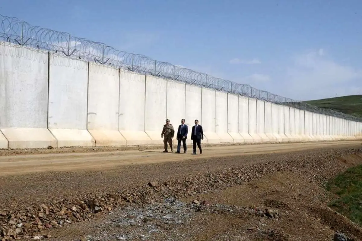 (تصاویر) دیوار مرزی ۹۶ کیلومتری ترکیه با ایران